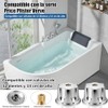 Manerales Alfa para Regadera Queen Standar Plateado Mate Hexagonales