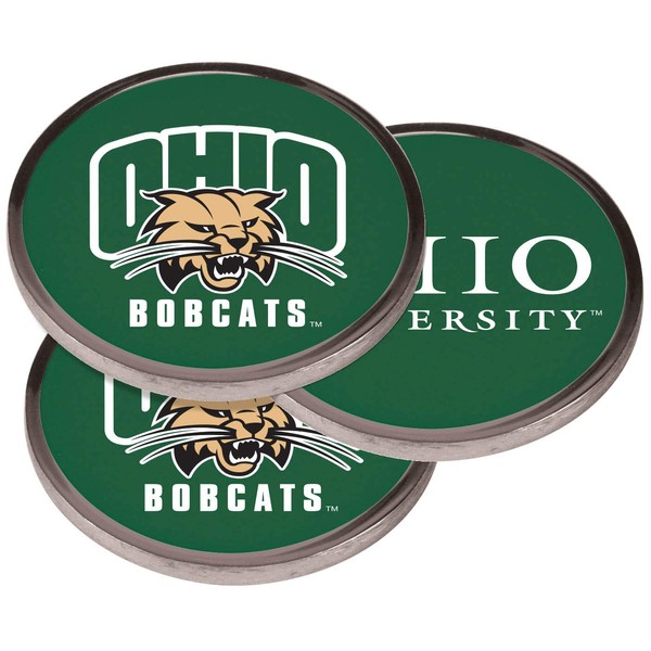 LinksWalker Ohio University Bobcats FlipC Decision Coin Heads/Tails Team Logos