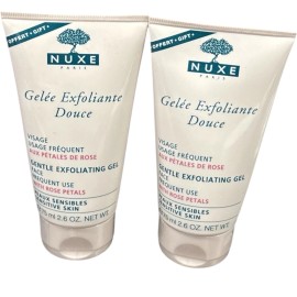 NUXE 2 Nuxe Gel Exfoliante Douce Gentle Exfoliating Gel Rose Petals 2.6 oz Sealed