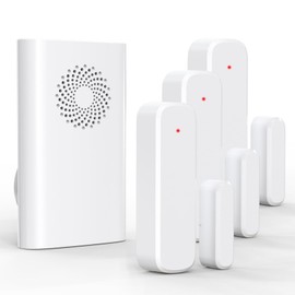 Door Chime, Wireless Door Open Sensor Alarm When Entry Business/Office/Store (500ft Range 51 Ringer Adjustable Volume) Home Alert Bell for Kid/Toddler Safety, 1 Receiver+3 Sensors