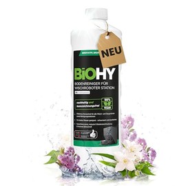 BiOHY Bodenreiniger f√ºr Wischroboter Station mit Fr√ºhlingsduft (1l Flasche) | Reinigungsmittel Konzentrat f√ºr alle Wisch & Saugroboter mit Nass-Funktion | Schaumarm & Streifenfrei | F√ºr alle B√∂den