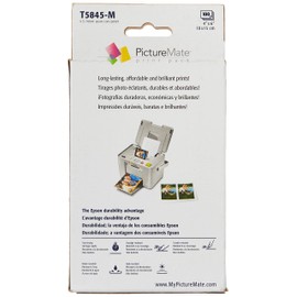 Epson T5845-M PictureMate Print Pack Includes Inkjet Cartridge, 100 Sheets Matte Photo Paper,1 cartridge containing;black,cyan,magenta,yellow