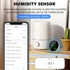 WiFi Thermometer Hygrometer Monitor: Smart Humidity Temperature Sensor with LED
