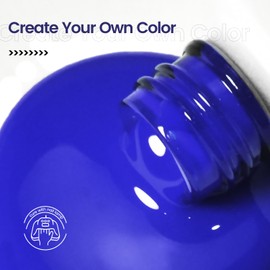 JODSONE 16.5ml Dark Blue Gel Nail Polish Bright Dark Blue Gel Polish Nail Manicure Salon DIY at Home High Gloss Soak Off U V