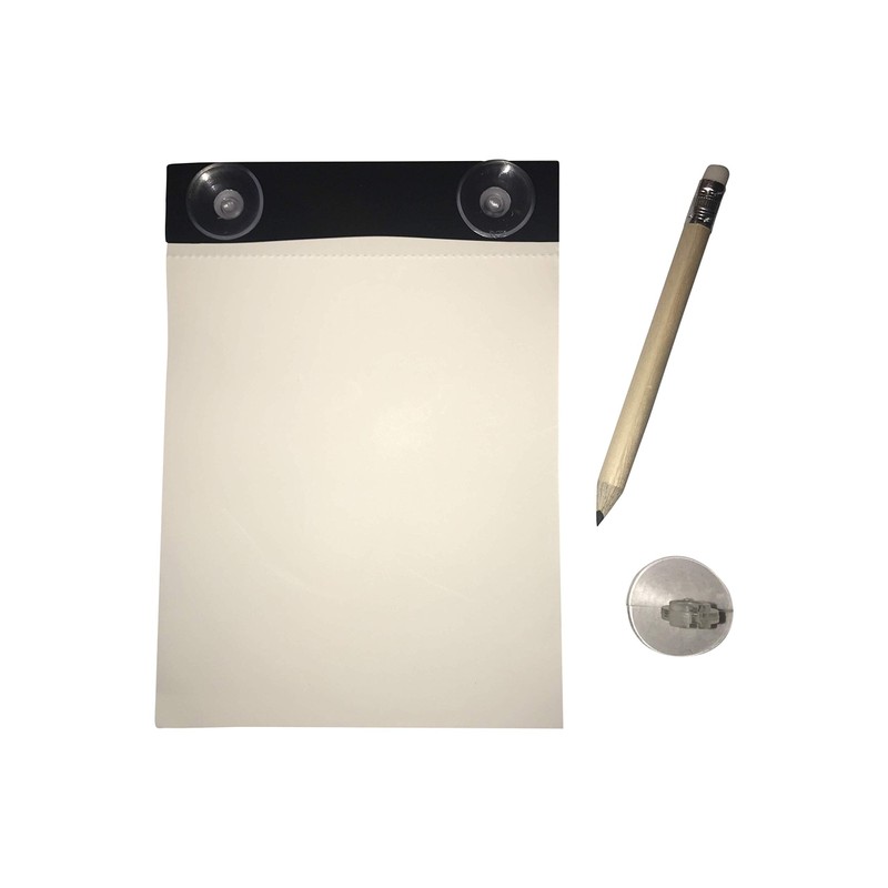 HealPT Waterproof Shower Notepad with Pencil - Shower Notebook with