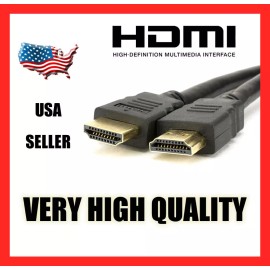 Unbranded * NEW HIGH SPEED TYPE A TYPEA HDMI CABLE 6' 6ft 6 FEET 4K WITH ETHERNET BLACK *