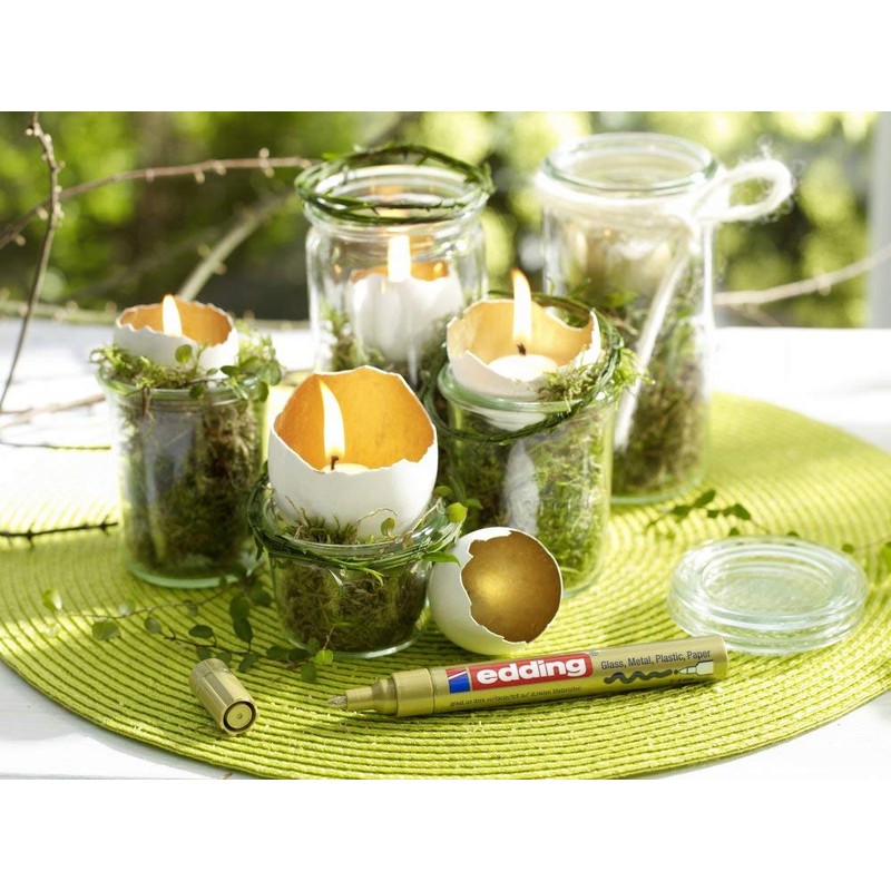 edding 750 CR Gloss Paint Marker - Gold (Pack of