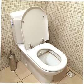 Operitacx 3pcs Toilet Flush Handle Ergonomic Toilet Lever Replacement for Side Mount Installation Versatile with Triple String Hanging