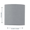 Grey Cotton Fabric Table Lamp Shade, Lampshade for Table Lamp