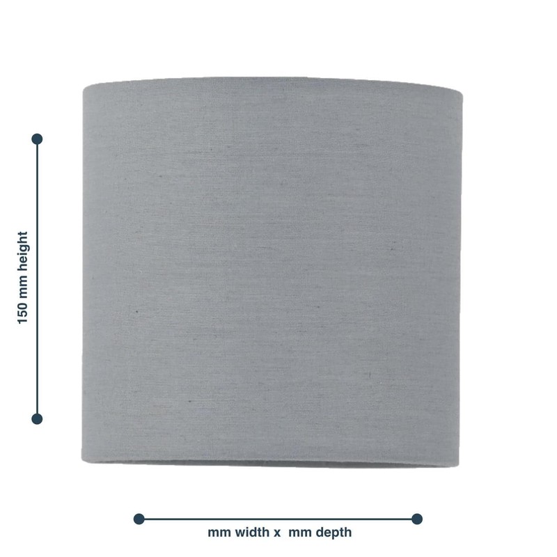 Grey Cotton Fabric Table Lamp Shade, Lampshade for Table Lamp