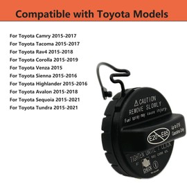 Fuel Gas Cap for Toyota Camry Corolla Tacoma Avalon Tundra Sequioa Rav4, Lexus CT200h UX200 NX200t NX300 NX300h ES300h ES350 GS450h LC500 LS500 RX350 RX350L Fuel Tank Cap, Replace#77300-07030
