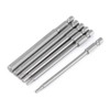 Hexagonal Screwdriver Bit Set 6 Pieces 100 mm Long H2.5