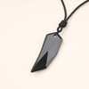 Koai Obsidian Wolf Fangs, Business Luck, Amulet Pendant/Necklace, Adjustable Length,