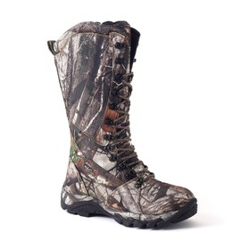 R RUNFUN Men's Waterproof Hunting Boots Snakeproof Boots Lightweight Side-Zip Mud Boots, 16 Inches Non-slip Outdoor Shoes(RF2010-16GN, Size 11.5)