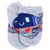 PJ Masks Boys' No Show Socks, Blue/Grey, Small
