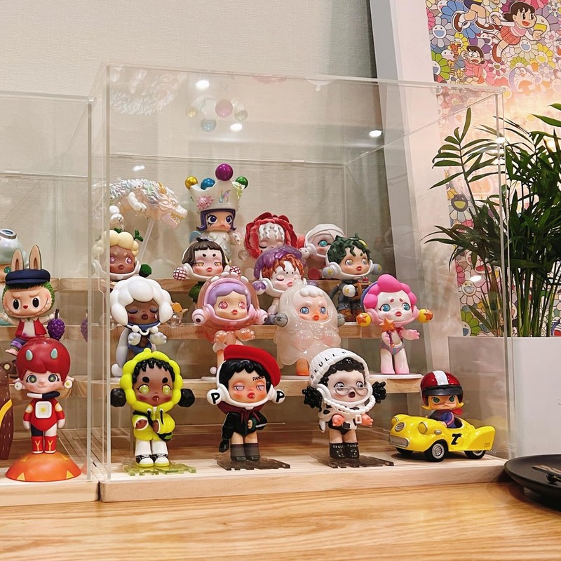 Acrylic Display Case for Collectibles, 4 Tier Figure Display Box