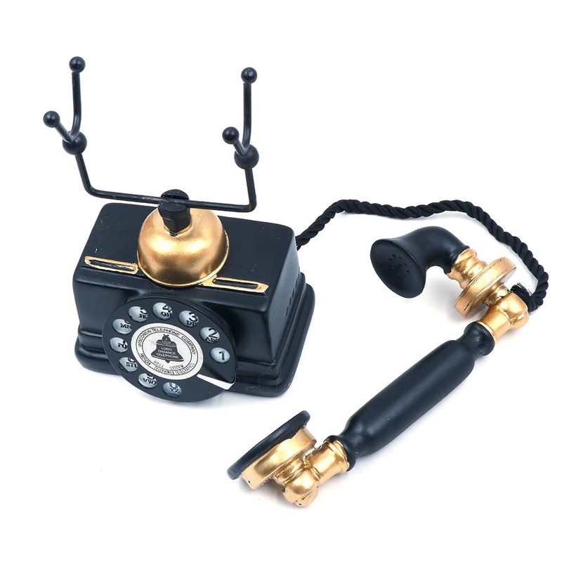CENPEK Antique Phone Creative Retro Phone Decorative Phone Resin Rotary