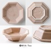 Mino Pottery Amy 85 Octagonal Plate Milk Tea Set of