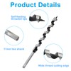 HARSKIYER 3/4 Inch Diameter Wood Auger Drill Bit, 12 Inch