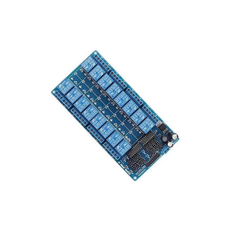 ACEIRMC 5V 16-Channel Relay Interface Board Module Optocoupler LED LM2576