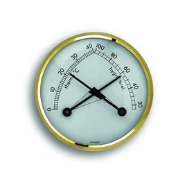 TFA KLIMATHERM Thermo-hygrometer with brass bezel