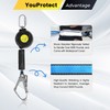 11FT Self Retracting Lifeline Fall Protection Retractable Lanyard, Fall Arrest
