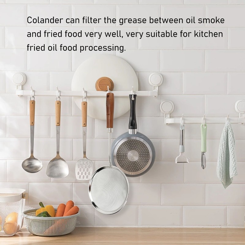Oil Colander Efficiency Filtration Easy To Use Fine Mesh Food