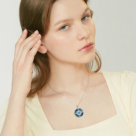 MONGAS Compass Necklace Sterling Silver Compass Pendant Necklace Graduation Necklace Compass Jewelry for Women, No Gemstone