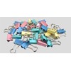 19mm Small Assorted Colour Foldback Clips Paper Binder Clamps Clips