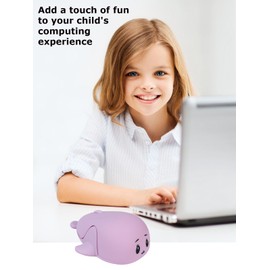Wireless Mouse Cute Animal Dolphin Shape Small Silent Click Ergonomic Portable Quiet Travel Lightweight USB Optical Cordless Mouse for PC Laptop Computer Mac Desktop Kids Girls Boys Women Men Gift