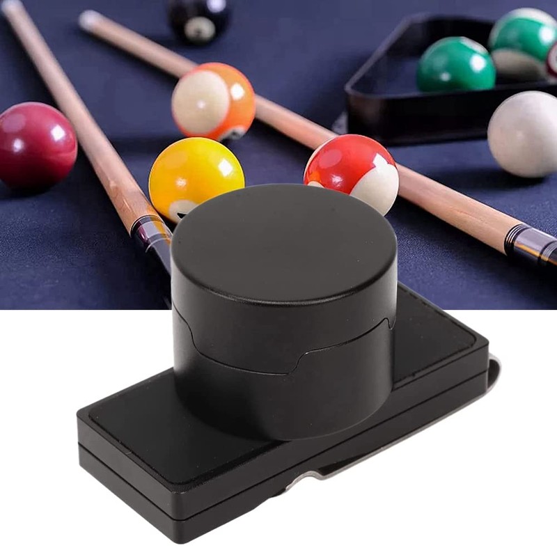 Daiilg Billiard Cue Chalk Case, Magnetic Wear Resistance Round Pool