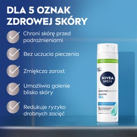 NIVEA MEN Sensitive Recovery Regenerating shaving gel for men 200 ml