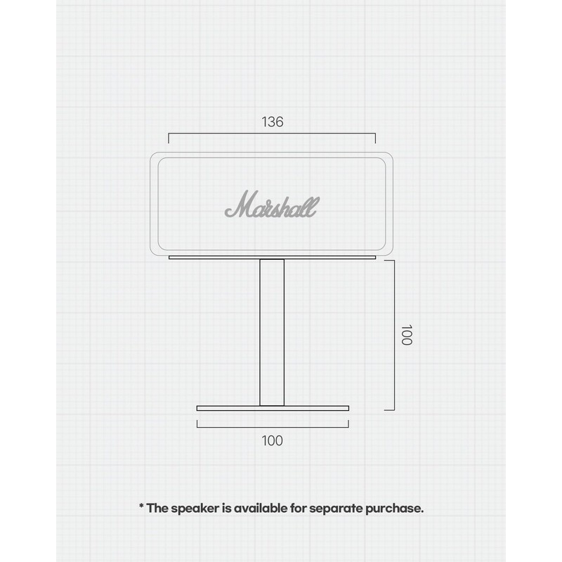 MARBLEHOLIC Emberton Speaker Stand, for Marshall emberton Speaker, Opticaml Sound