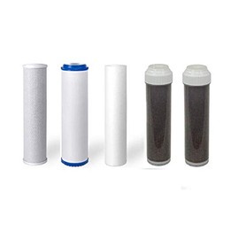 Premier Replacement Filters for 5 or 6 Stage Aquarium Reef Reverse Osmosis RO/DI Water Systems (Sediment, GAC, Carbon, DI Filters) (6 Stage)