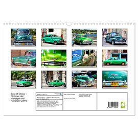 Best of Chevy - Oldtimer der Vierziger und Fünfziger Jahre (Wandkalender 2026 DIN A3 quer), CALVENDO Monatskalender