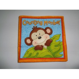 Unbranded 'Counting Monkey'  Soft, Washable, Cloth Book for Baby / Toddler