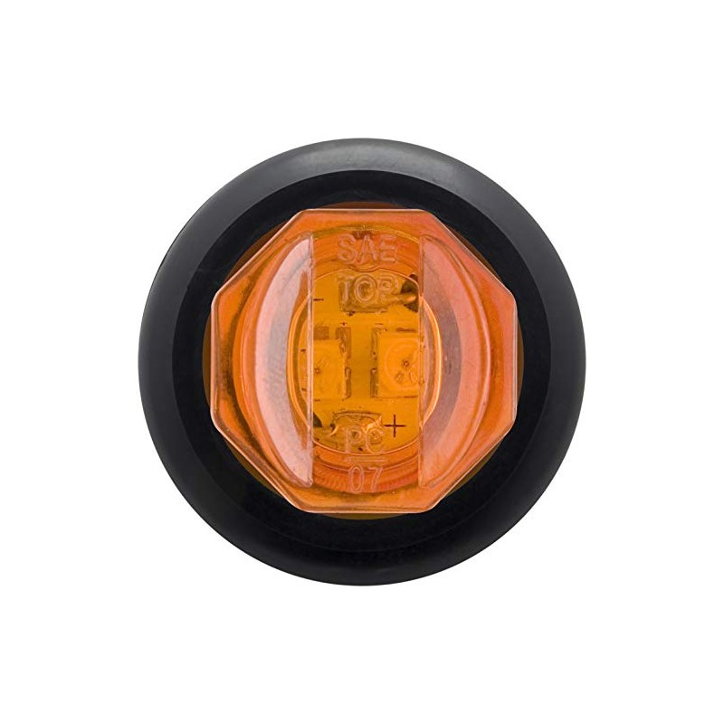 Optronics Led C/M 3/4 Rnd Amb Marker Lt Amber 2