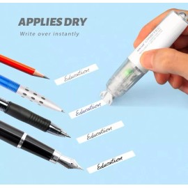 CRIOUFOX Refillable White Out, Retractable White Out Tape, 4 Pcs Easy to Use Applicator