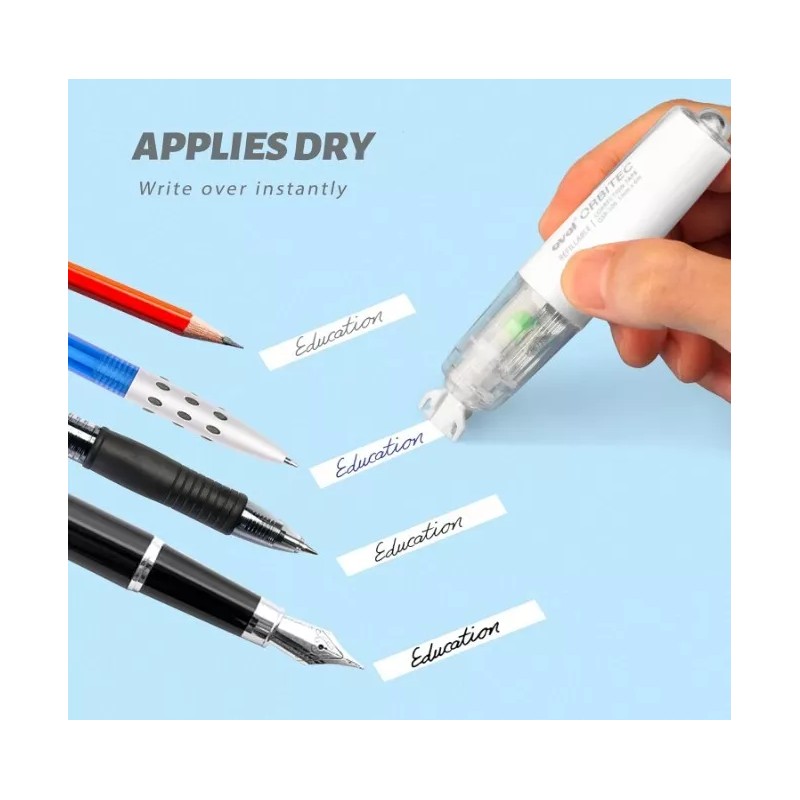 CRIOUFOX Refillable White Out, Retractable White Out Tape, 4 Pcs