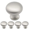 Probrico 5 Pieces Solid Cabinet Door Knob Dresser Handle Mushroom