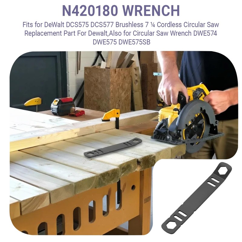 N420180 Wrench for DeWalt DCS575 DCS577 Brushless 7 ¼ Cordless
