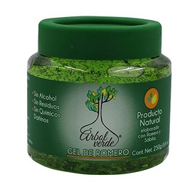 Árbol Verde - Gel Fijador para Cabello con Romero y Sábila, 250 g, Paquete de 1
