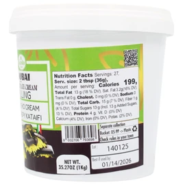 GUSTO ETNA Dubai Pistachio Chocolate Bar Filling- Pistachio Cream with Crispy Kataifi – 30% Pistachios -Premium Crunchy Spread for Gourmet Dessert Spread, 35 oz (1kg), Product of Italy
