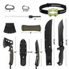 Swiss+Tech 8Pack Hatchet and Machete Axe Fixed Blade Hunting Knife