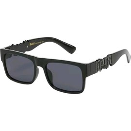 OG LOCS Medium Size Frame Black Gold Embed Sunglasses Men women savage sunglass - color: Gold
