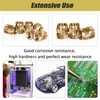 50 PCS Knurled Nuts, M4 x 6mm L x 6mm