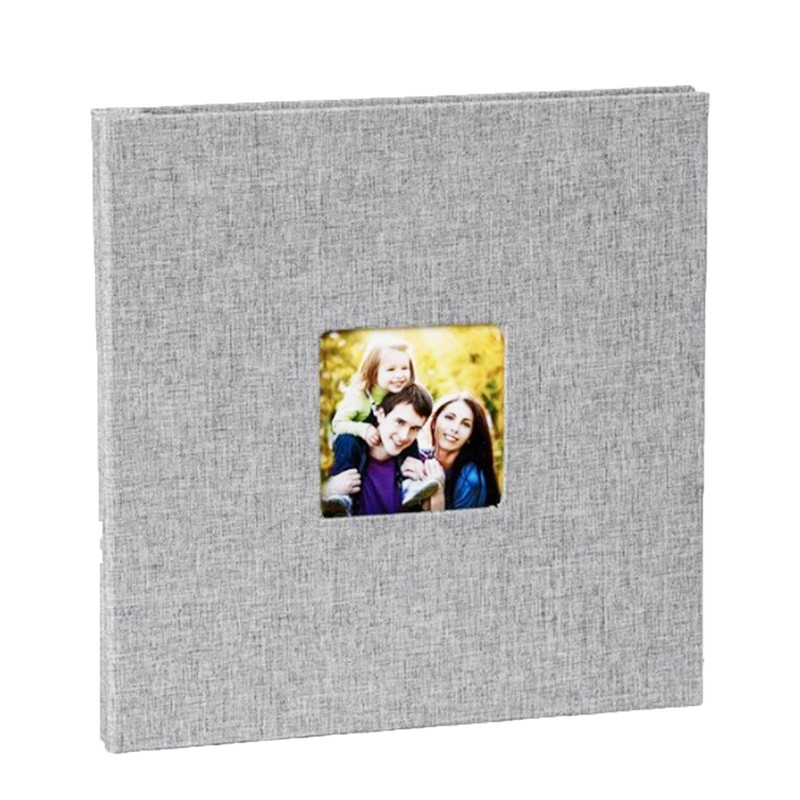Linen Cover Photo Album Self Adhesive Laminated Photo Album with