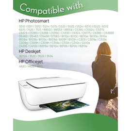 4 x 364XL Printer Cartridges Compatible with HP 364XL Cartridges for Photosmart 5520 5510 6510 6520 7510 7520, Deskjet 3520 3070A 3522, Officejet 4610 4620 4622 (Black)
