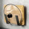 Pot Lid Holder Slidable Wall Mount Chopping Board Storage Rack