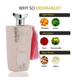 Nusuk Areej Al Zahoor by Nusuk for Women Eau De Parfum 3.4 fl.oz